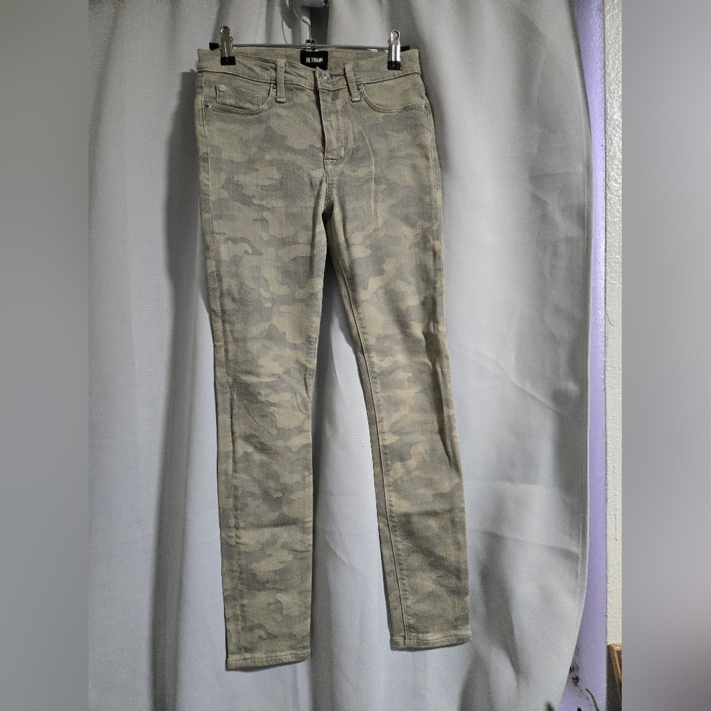 Hudson Jeans Olive and Cream Pants
